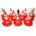 Subbuteo Andrew Table Soccer Fortuna Dusseldorf 1979-1980 on classic Hasbro bases